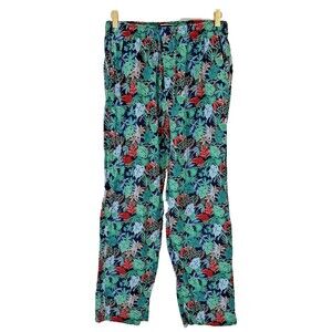 Club Room 100% Cotton Tropical Print Drawstring Men's Pajama Pants Men's M